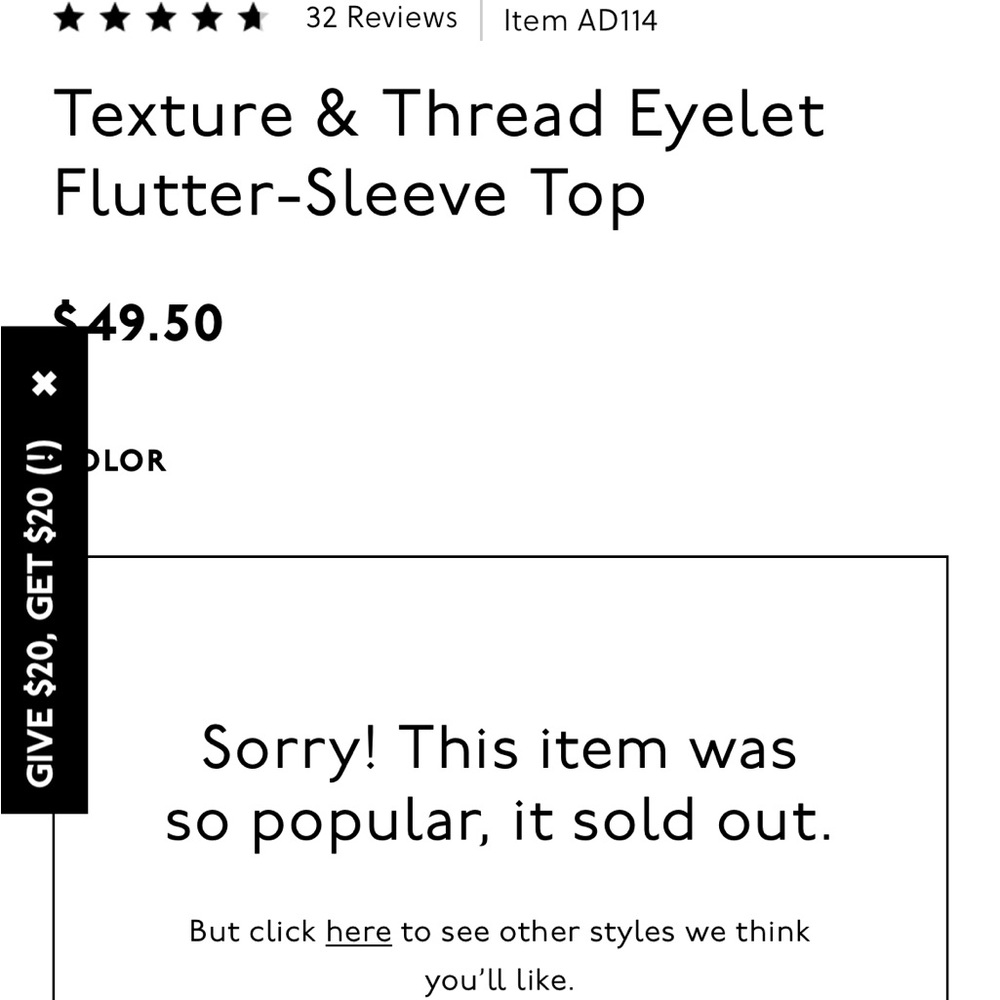 Madewell Texture & Thread Eyelet Flutter Sleeve T… - image 8